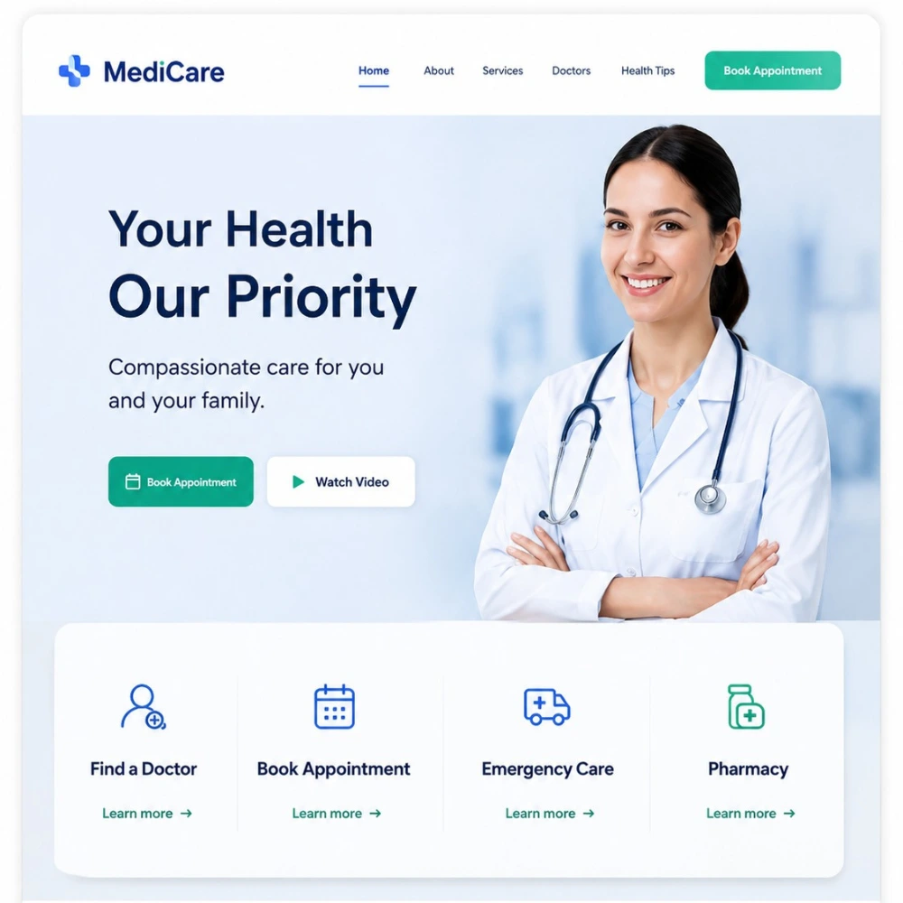 HealthCare Website