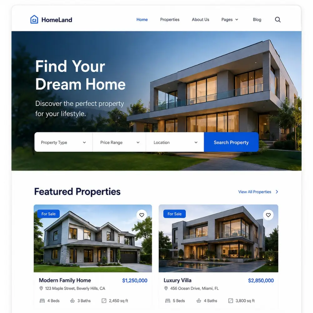 Real Estate Website